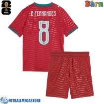 Fotballdrakt Barn Portugal Bruno Fernandes #8 Hjemmedraktsett VM 2026 Kortermet (+ Korte bukser)